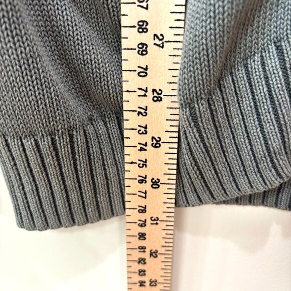 Goodthreads Mens Sweater Grandpa Cardigan S Gray Chunky Shawl Collar Academia - Picture 9 of 13